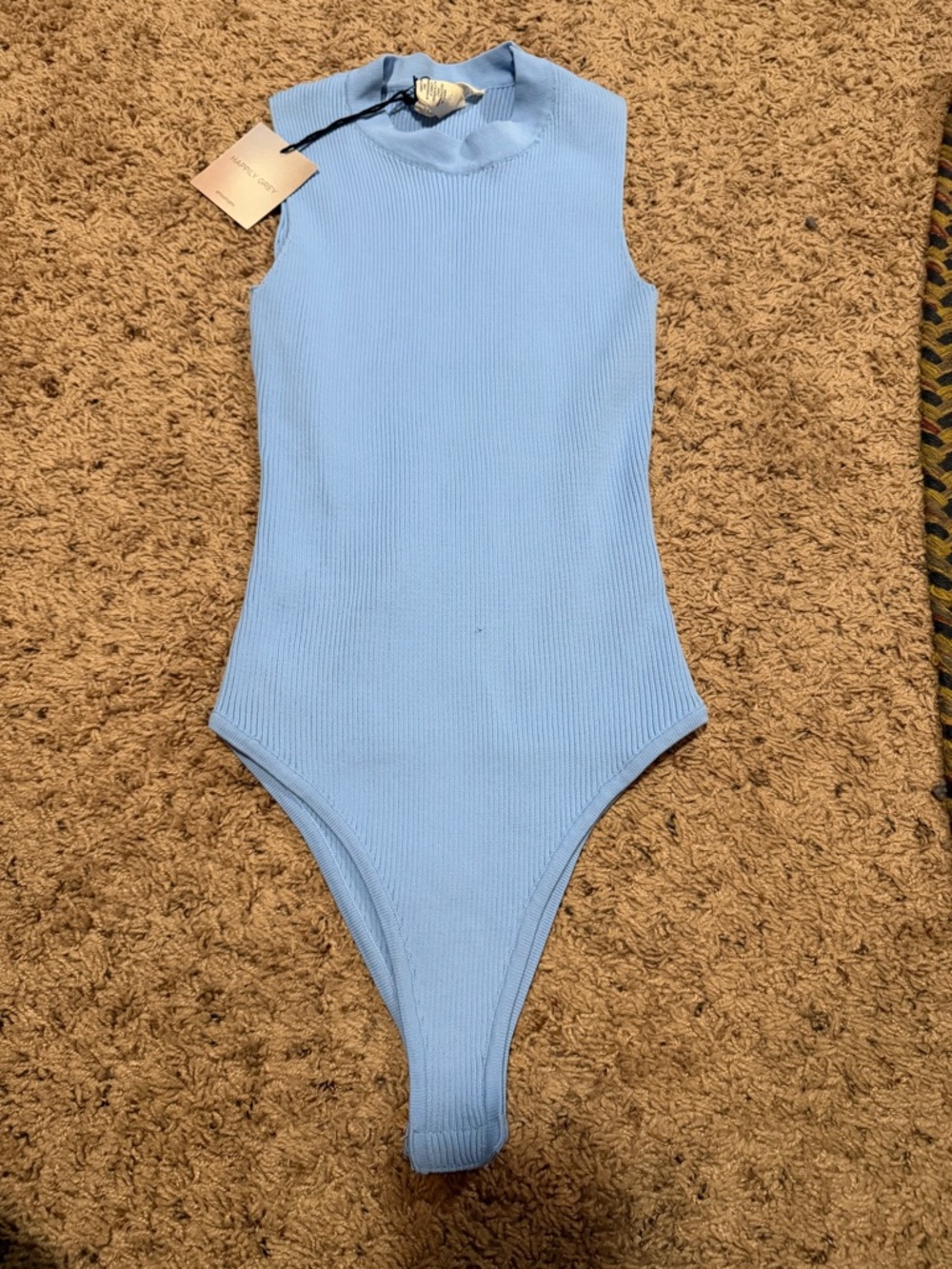 Happily Gray Tank Bodysuit